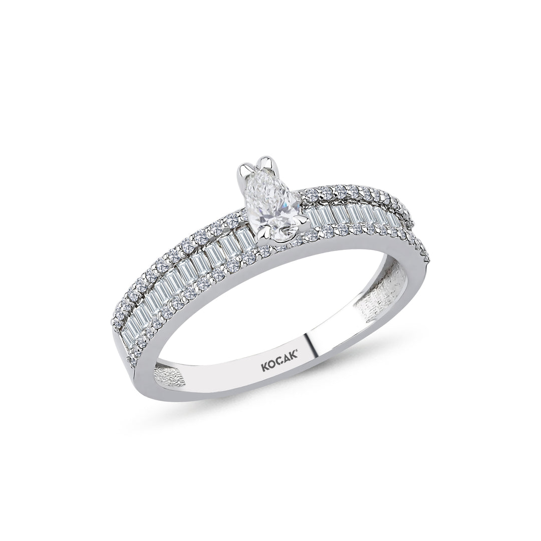 0.72 Karat Baguette Diamond Ring
