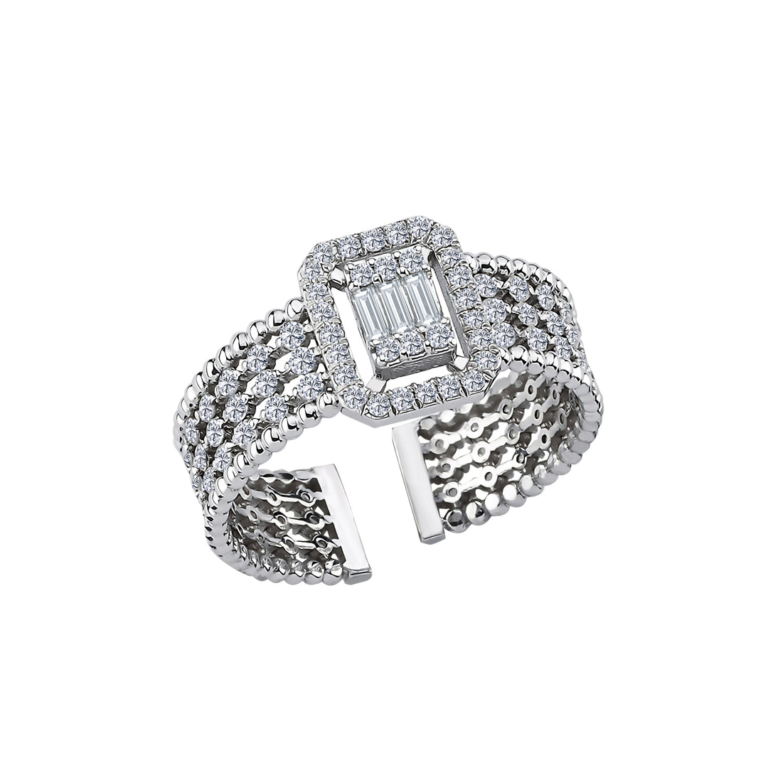 0.80 Karat Baguette Diamond Ring