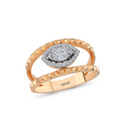 0.18 Karat Baguette Diamond Ring