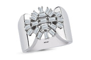 0.86 Karat Diamond Baguette Ring