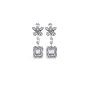 1.62 Karat Diamond Baguette Earrings