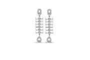 1.19 Karat Diamond Baguette Earrings