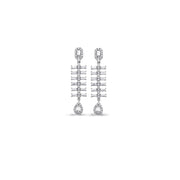 1.19 Karat Diamond Baguette Earrings