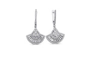 1.81 Karat Diamond Baguette Earrings