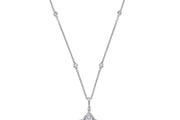 1.22 Karat Diamond Baguette Necklace