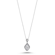 0.41 Karat Diamond Baguette Necklace