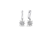 0.68 Karat Diamond Earrings