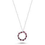 Load image into Gallery viewer, 3.02 Karat Diamond Rhodolite Necklace