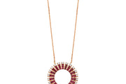 1.78 Karat Diamond Ruby Necklace