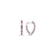 5.54 Karat Diamond Sapphire Earrings