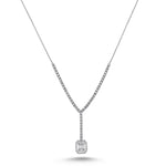 Load image into Gallery viewer, 0.92 Karat Diamond Baguette Necklace