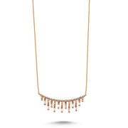 0.77 Karat Diamond Baguette Necklace