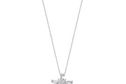 0.55 Karat Diamond Baguette Necklace
