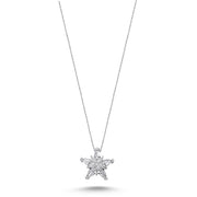 0.55 Karat Diamond Baguette Necklace