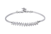 0.69 Karat Diamond Baguette Bracelet