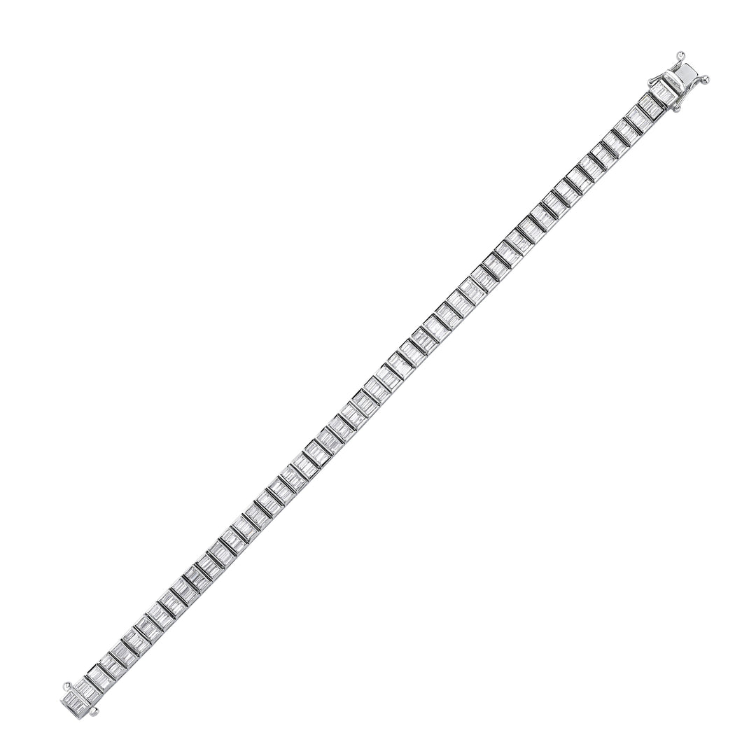 4.11 Karat Diamond Baguette Bracelet