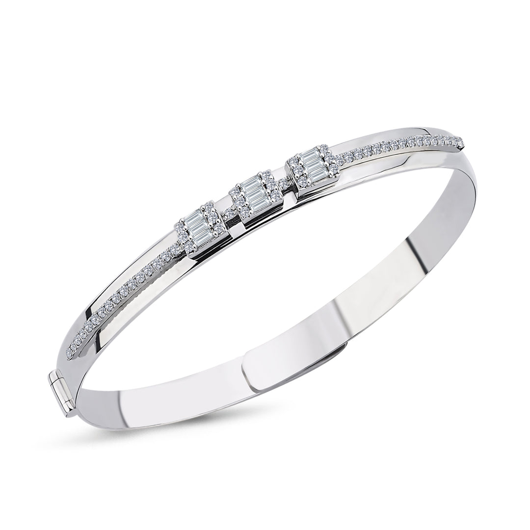0.65 Karat Diamond Baguette Bracelet