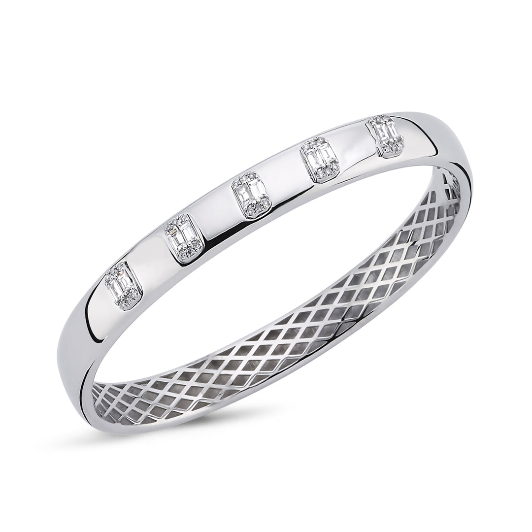 0.49 Karat Diamond Baguette Bracelet