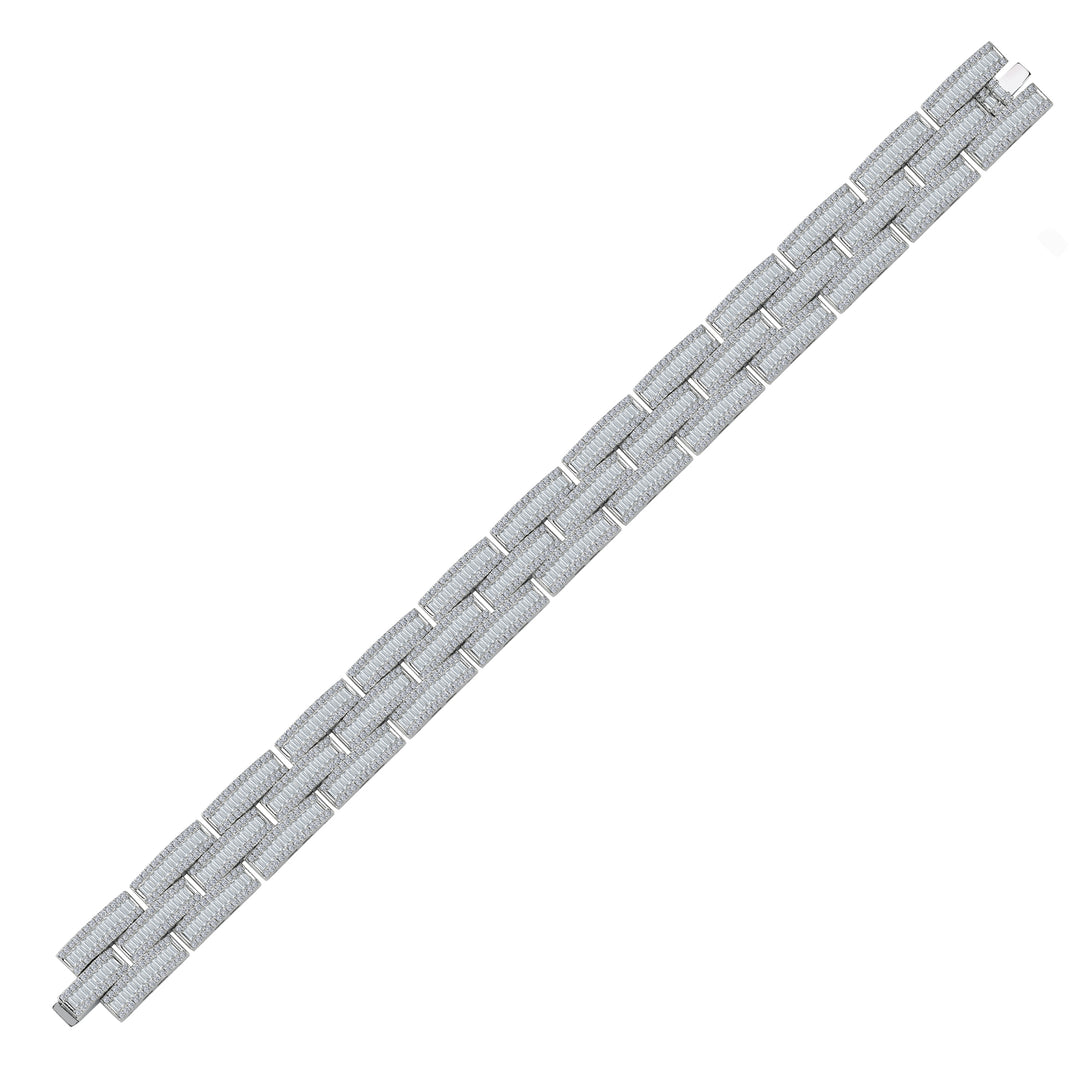9.10 Karat Diamond Baguette Bracelet