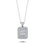 Load image into Gallery viewer, 0.89 Karat Diamond Baguette Necklace