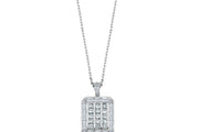 0.68 Karat Diamond Baguette Necklace