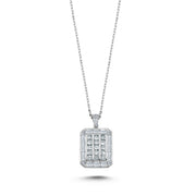 0.68 Karat Diamond Baguette Necklace