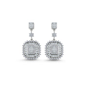 1.20 Karat Diamond Baguette Earrings