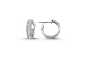 0.77 Karat Diamond Baguette Earrings