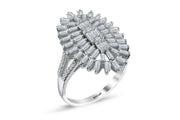0.89 Karat Diamond Baguette Ring