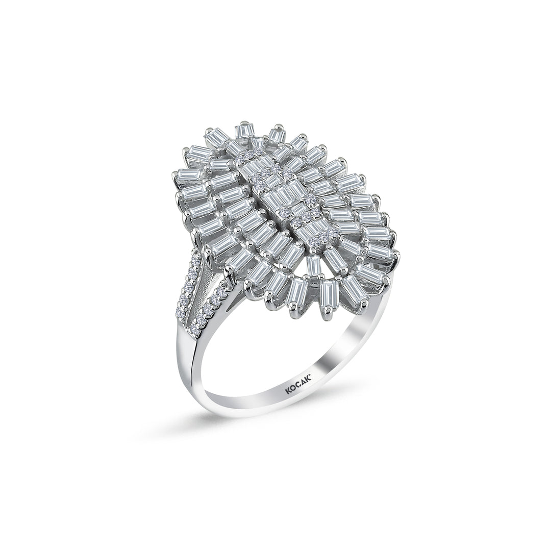 0.89 Karat Diamond Baguette Ring
