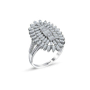 0.89 Karat Diamond Baguette Ring