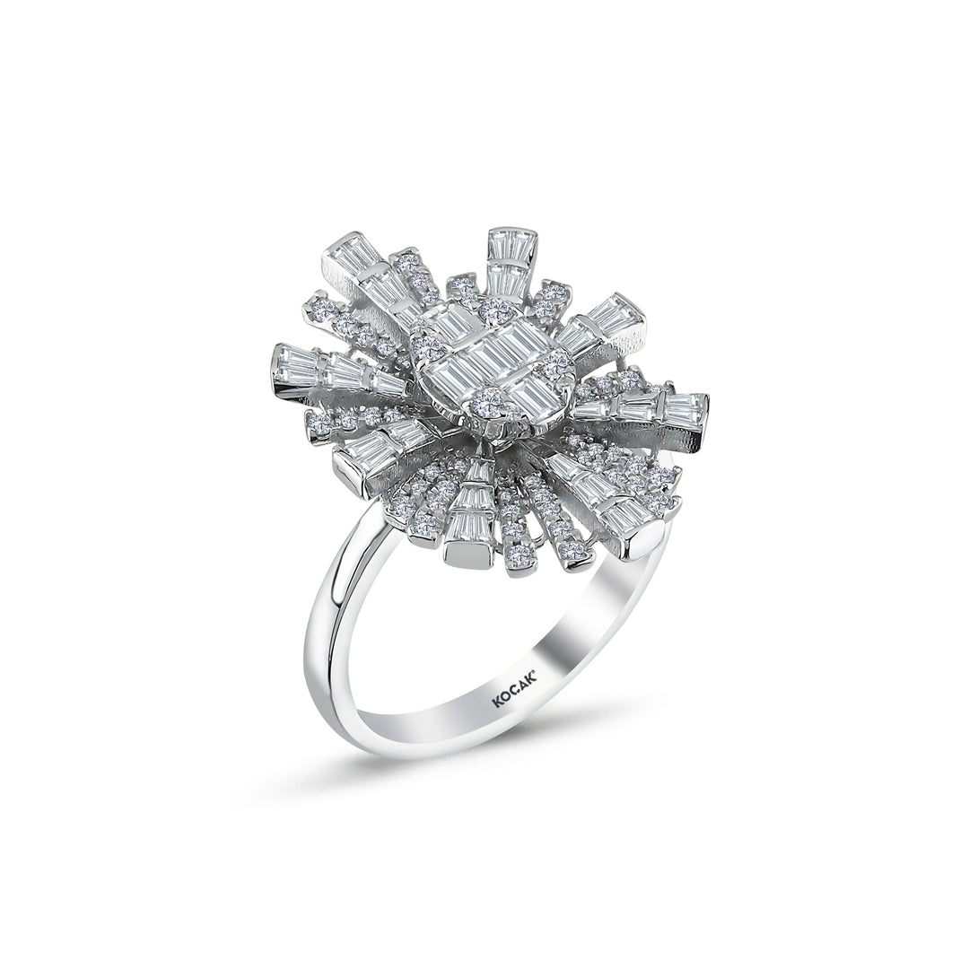 1.03 Karat Diamond Baguette Ring
