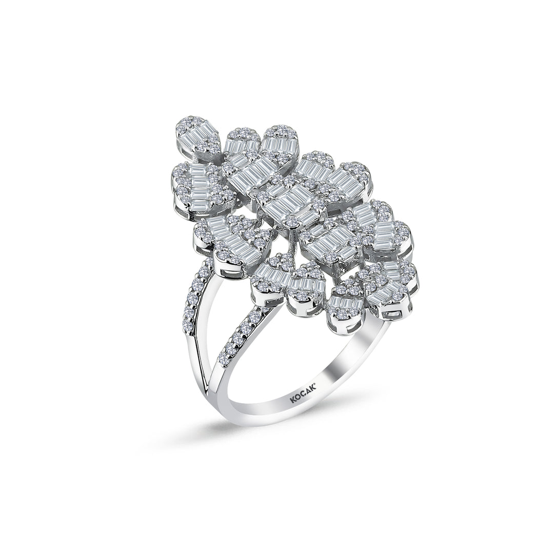 1.13 Karat Diamond Baguette Ring