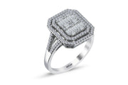 0.70 Karat Diamond Baguette Ring