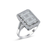 0.93 Karat Diamond Baguette Ring