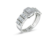 0.80 Karat Diamond Baguette Ring