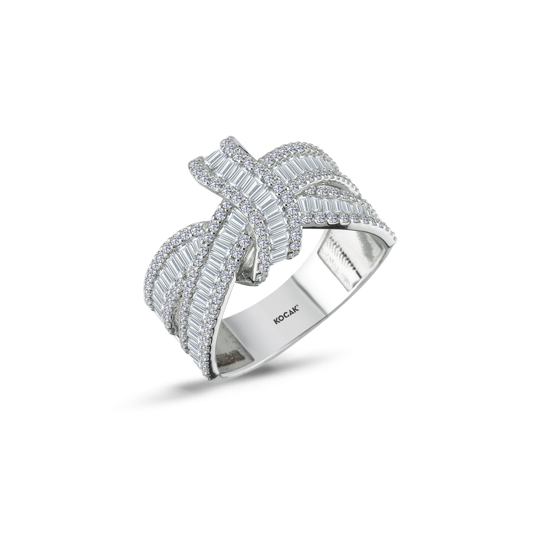 1.91 Karat Diamond Baguette Ring