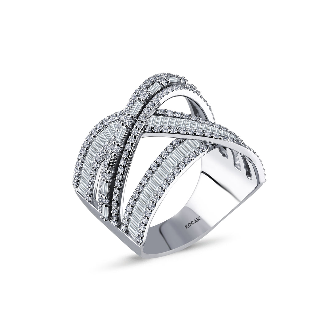 1.84 Karat Diamond Baguette Ring