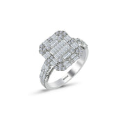 1.12 Karat Diamond Baguette Ring