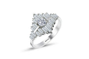 1.35 Karat Diamond Baguette Ring