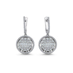 Load image into Gallery viewer, 1.38 Karat Diamond Baguette Earrings
