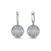 1.38 Karat Diamond Baguette Earrings