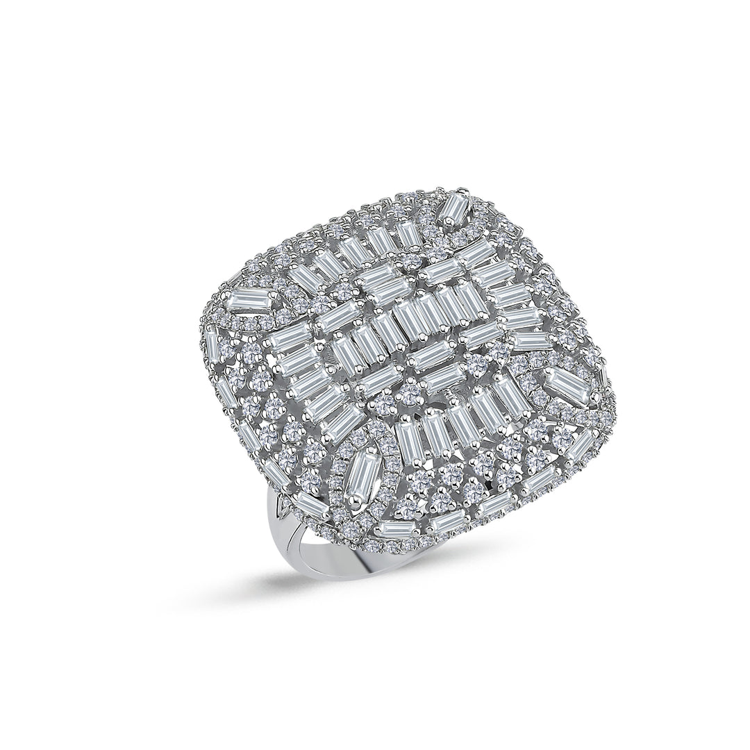 2.90 Karat Diamond Baguette Ring