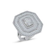 4.28 Karat Baguette Diamond Ring