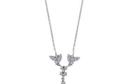 0.81 Karat Sapphire Diamond Necklace