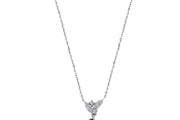 1.06 Karat Ruby Diamond Necklace