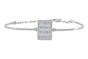 0.89 Karat Diamond Baguette Bracelet