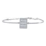 Load image into Gallery viewer, 0.89 Karat Diamond Baguette Bracelet