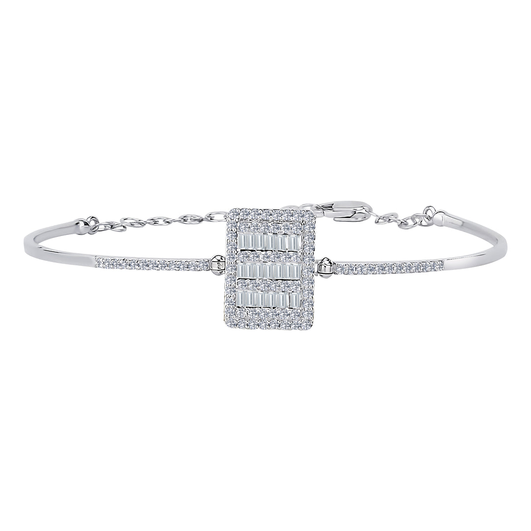 0.89 Karat Diamond Baguette Bracelet