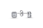 Diamond Baguette Earrings
